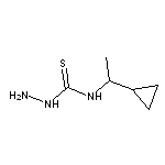 3-amino-1-(1-cyclopropylethyl)thiourea