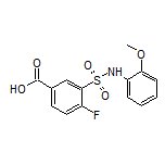 4-Fluoro-3-[N-(2-methoxyphenyl)sulfamoyl]benzoic Acid