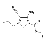 ethyl 3-amino-4-cyano-5-(ethylamino)thiophene-2-carboxylate