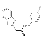 2-(1H-benzimidazol-2-yl)-N-(4-fluorobenzyl)acetamide