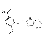 1-[3-(Benzothiazol-2-ylsulfanylmethyl)-4-methoxy-phenyl]-ethanone