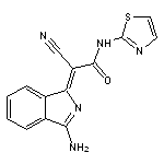 (2Z)-2-(3-amino-1H-isoindol-1-ylidene)-2-cyano-N-1,3-thiazol-2-ylacetamide