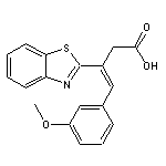 3-Benzothiazol-2-yl-4-(3-methoxy-phenyl)-but-3-enoic acid