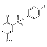 5-Amino-2-chloro-N-(4-iodo-phenyl)-benzenesulfonamide