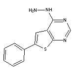 4-hydrazino-6-phenylthieno[2,3-d]pyrimidine