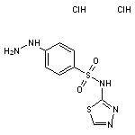 4-hydrazinyl-N-(1,3,4-thiadiazol-2-yl)benzene-1-sulfonamide dihydrochloride