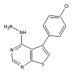 5-(4-chlorophenyl)-4-hydrazinothieno[2,3-d]pyrimidine