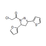 2-Chloro-1-[5-(2-furyl)-3-(2-thienyl)-4,5-dihydro-1-pyrazolyl]ethanone