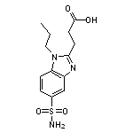 3-[5-(aminosulfonyl)-1-propyl-1H-benzimidazol-2-yl]propanoic acid