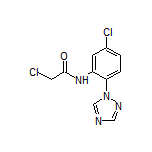 2-chloro-N-[5-chloro-2-(1H-1,2,4-triazol-1-yl)phenyl]acetamide