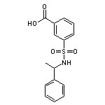 3-{[(1-phenylethyl)amino]sulfonyl}benzoic acid