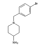 1-[(4-bromophenyl)methyl]piperidin-4-amine