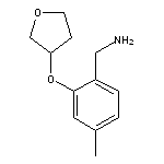 [4-methyl-2-(oxolan-3-yloxy)phenyl]methanamine