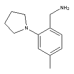 [4-methyl-2-(pyrrolidin-1-yl)phenyl]methanamine