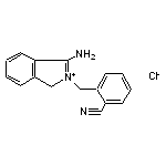 3-amino-2-[(2-cyanophenyl)methyl]-1H-isoindol-2-ium chloride