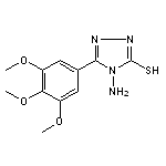 4-amino-5-(3,4,5-trimethoxyphenyl)-4H-1,2,4-triazole-3-thiol