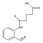 4-[(2-cyanophenyl)carbamoyl]butanoic acid