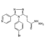 2-{[4-(4-bromophenyl)-5-(pyridin-4-yl)-4H-1,2,4-triazol-3-yl]sulfanyl}acetohydrazide