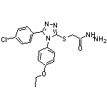 2-{[5-(4-chlorophenyl)-4-(4-ethoxyphenyl)-4H-1,2,4-triazol-3-yl]sulfanyl}acetohydrazide