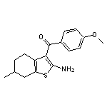 (2-amino-6-methyl-4,5,6,7-tetrahydro-1-benzothien-3-yl)(4-methoxyphenyl)methanone