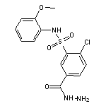 2-chloro-5-(hydrazinocarbonyl)-N-(2-methoxyphenyl)benzenesulfonamide