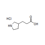 3-(3-Pyrrolidinyl)propanoic Acid Hydrochloride