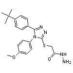 2-{[5-(4-tert-butylphenyl)-4-(4-methoxyphenyl)-4H-1,2,4-triazol-3-yl]sulfanyl}acetohydrazide