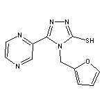 4-(furan-2-ylmethyl)-5-(pyrazin-2-yl)-4H-1,2,4-triazole-3-thiol