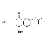 4-amino-7-(difluoromethoxy)-1,2,3,4-tetrahydronaphthalen-1-one hydrochloride