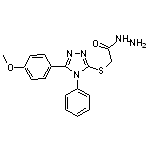 2-{[5-(4-methoxyphenyl)-4-phenyl-4H-1,2,4-triazol-3-yl]sulfanyl}acetohydrazide