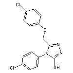 5-(4-chlorophenoxymethyl)-4-(4-chlorophenyl)-4H-1,2,4-triazole-3-thiol