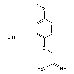 2-[4-(methylsulfanyl)phenoxy]ethanimidamide hydrochloride