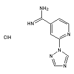 2-(1H-1,2,4-triazol-1-yl)pyridine-4-carboximidamide hydrochloride