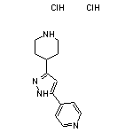 4-[3-(piperidin-4-yl)-1H-pyrazol-5-yl]pyridine dihydrochloride