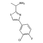 1-[4-(3-chloro-4-fluorophenyl)-1,3-thiazol-2-yl]ethan-1-amine