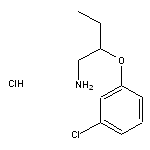 1-[(1-aminobutan-2-yl)oxy]-3-chlorobenzene hydrochloride