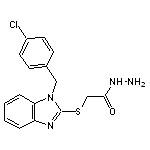 2-({1-[(4-chlorophenyl)methyl]-1H-1,3-benzodiazol-2-yl}sulfanyl)acetohydrazide