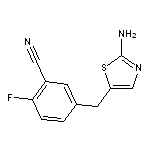 5-[(2-amino-1,3-thiazol-5-yl)methyl]-2-fluorobenzonitrile