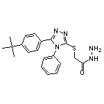 2-{[5-(4-tert-butylphenyl)-4-phenyl-4H-1,2,4-triazol-3-yl]sulfanyl}acetohydrazide