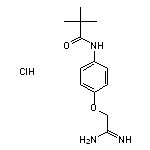 N-[4-(carbamimidoylmethoxy)phenyl]-2,2-dimethylpropanamide hydrochloride