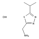 [5-(propan-2-yl)-1,3,4-thiadiazol-2-yl]methanamine hydrochloride