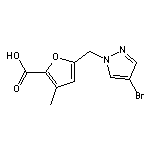 5-[(4-bromo-1H-pyrazol-1-yl)methyl]-3-methylfuran-2-carboxylic acid