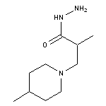 2-methyl-3-(4-methylpiperidin-1-yl)propanohydrazide