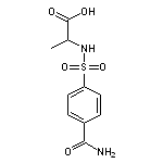 2-(4-carbamoylbenzenesulfonamido)propanoic acid