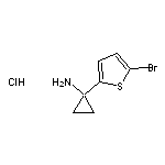 1-(5-bromothiophen-2-yl)cyclopropan-1-amine hydrochloride