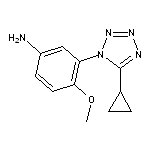 3-(5-cyclopropyl-1H-1,2,3,4-tetrazol-1-yl)-4-methoxyaniline