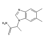 2-(5,6-dimethyl-1H-1,3-benzodiazol-1-yl)propanethioamide