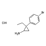 2-(4-bromophenyl)-2-ethylcyclopropan-1-amine hydrochloride