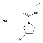 3-amino-N-ethylpyrrolidine-1-carboxamide hydrochloride