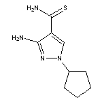 3-amino-1-cyclopentyl-1H-pyrazole-4-carbothioamide